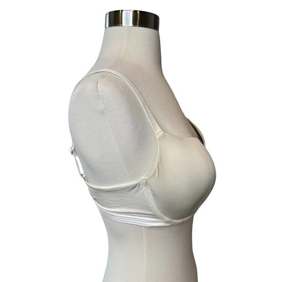 Savage X Fenty Womens Bra Wired Lightly Padded Adjustable Straps Off White 36D - Picture 2 of 8